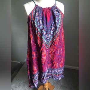 Flowy Hi-Low Patterned Dress